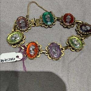 Vintage Multicolor Cameo Bracelet